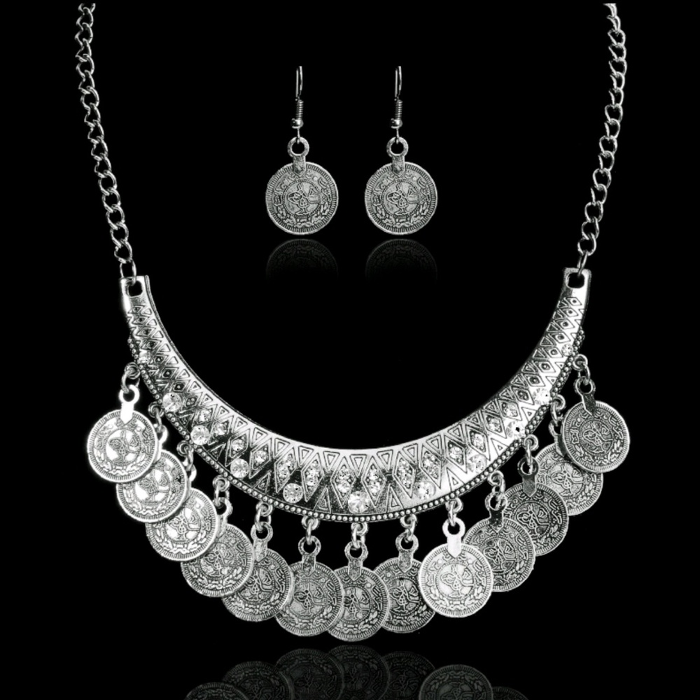 Necklace with matching earrings